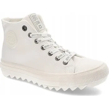 Dámské tenisky TEPLÉ VYSOKÉ TENISKY BIG STAR GG274108 BÍLÉ 38