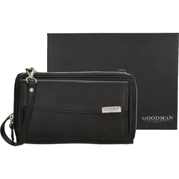 Kabelka GOODMAN dámská crossbody kabelka na mobil a peněženka v jednom - černá