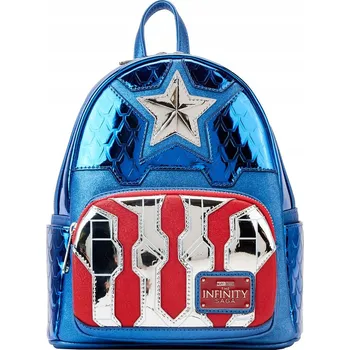 Městský batoh Školní batoh jednokomorový Loungefly modrý