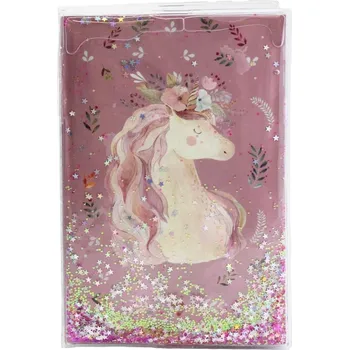 Dětské zboží Blok glitrový Jednorožec - Bloky a bločky
