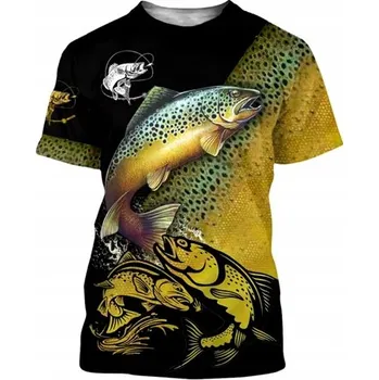 Pánská móda Pánské rybářské tričko s potiskem Dárek pro rybáře na ryby - XXL