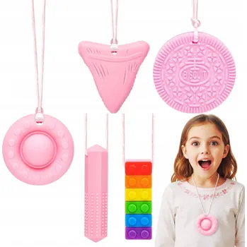 Smyslové Kousátko 1 ks Autismus ADHD Logopedické Silikonové Pro Děti