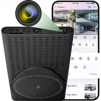 IP kamera MINI WIFI KAMERA ŠPIÓNSKÁ UKRYTÁ V POWERBANCE, VZDÁLENÝ NÁHLED, DETEKCE POHYBU