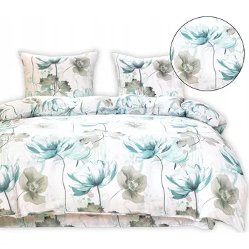 Povlečení POVLEČENÍ 160x200cm Bavlněný Satén + PROSTĚRADLO 4 DÍLNÉ AML-3054