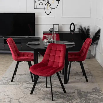 Jídelní židle Židle Mebel Elite sametová červená 1 ks