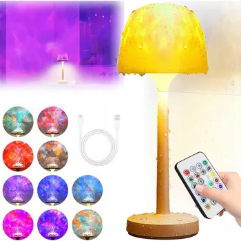 Lampička NOČNÍ LAMPA STOLNÍ LED DOTYKOVÁ 16 BAREV 2 ZPŮSOBY OVLÁDÁNÍ DO LOŽNICE