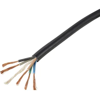 elektrický kabel TRU COMPONENTS TC-11594956 kabel s gumovou izolací H07RN-F 5 x 4 mm² černá metrové zboží