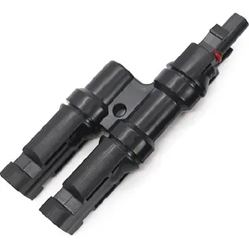 solární kabel Konektor pro solární panely MC4 T GETI rozbočovací 1x zdířka 2x konektor