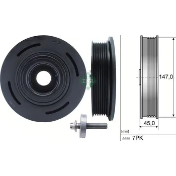 Schaeffler INA 544 0098 20 Sada řemenice, kliková hřídel (544009820)