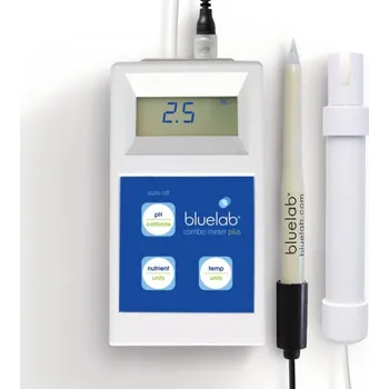 Bluelab Combo Meter Plus pH/EC/teplota (Přenosný kombinovaný měřák Bluelab Combo Meter Plus umožňuje měření hodnot pH, vodivosti a teploty v jednom přístroji. Jednoduchá kalibrace, vyměnitelné sondy.)