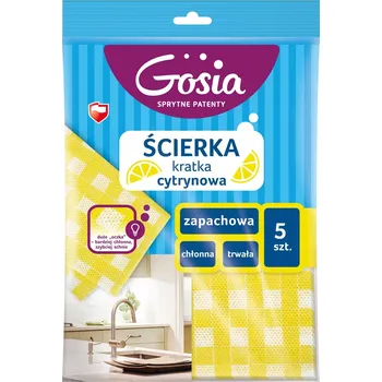 Utěrka Vonný utěrka Gosia A5 citronový károvaný vzor