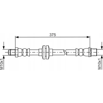 Brzdová hadice Bosch 1 987 481 695 Flexibilní brzdová hadice