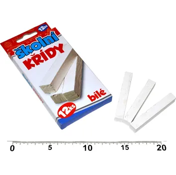 Wiky Křídy školní bílé 12 ks