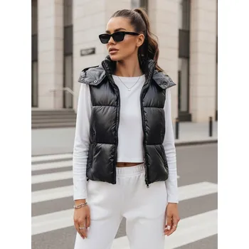 Dámská vesta Dámská prošívaná vesta OSHE černá Dstreet Barva: černá, Velikost: L