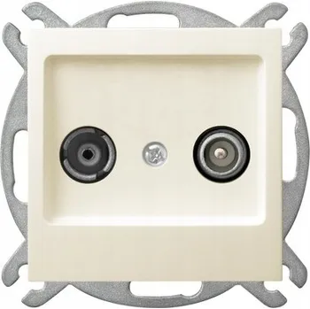 Elektrická zásuvka Anténní zásuvka nástěnná Ospel béžová