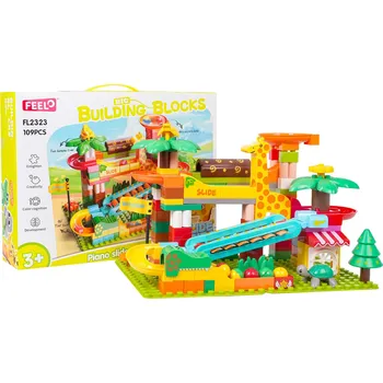 ostatní stavebnice Stavebnice Stavebnice Kuličková Dráha Zvířata Safari Žirafa Činely Pro