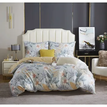 Povlečení POVLEČENÍ 160X200 + 2 POVLAKY 70X80 OBOUSTRANNÉ SATÉNOVÉ KVĚTINY