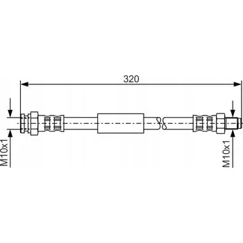 Brzdová hadice Bosch 1 987 481 048 Flexibilní brzdová hadice