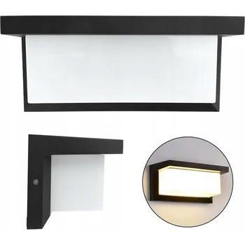 Nástěnné svítidlo Venkovní nástěnné svítidlo ZREE černé integrovaný LED zdroj 18 W