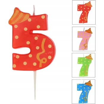 Dortová svíčka Narozeninová svíčka Ravi Broadway číslice 5