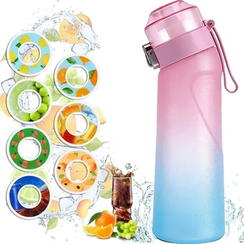 Láhev Ochucená Láhev na vodu 650 ml s Vonným kroužkem 7 - Bez Cukru a Kalorií