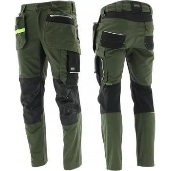 montérky Montérkové kalhoty do pasu, pružné, zesílené, dlouhé, velikost 48/M