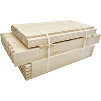 Rámkový přířez Jumbo 285 vrtaný Langstroth (50 ks) - Borovice vejmutovka