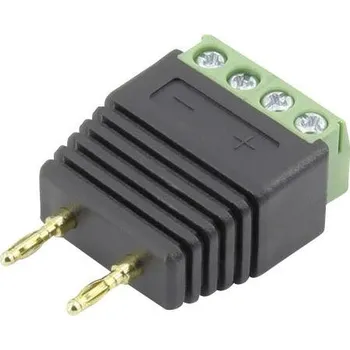 Krokosvorka Conrad Components 93013c1127 laboratorní zástrčka zástrčka, rovná Ø pin: 2 mm černá 1 ks