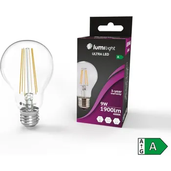 Žárovka ULTRA LED ŽÁROVKA E27 9W 1900LM NEUTRÁLNÍ BÍLÁ TŘÍDA A