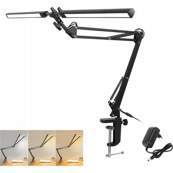 Lampička 24W RÝSOVACÍ LAMPA STOLNÍ LED LAMPA DVOJITÁ SILNÁ + NABÍJEČKA