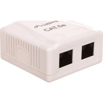 Elektrická zásuvka Lanberg RJ45 zásuvka OU5-0002-W