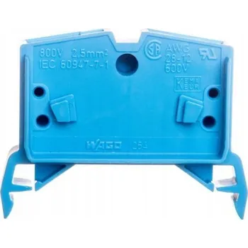 Elektrická zásuvka WAGO 264-714 2vodičová průchozí svorka Mini