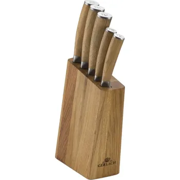 GERLACH. SET OF KNIVES IN A BLOCK OF 5 pcs. NATURE