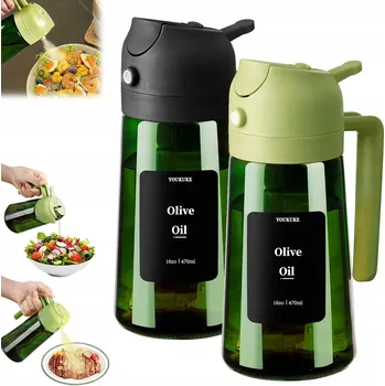 Nádoba na olej a ocet ROZPRAŠOVAČ NA OLEJ DO KUCHYNĚ DÁVKOVAČ SKLENĚNÝ VE SPREJI NOVÝ MECHANISMUS