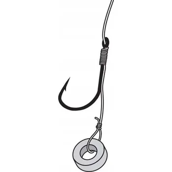 Rybářský háček Jaxon HÁČKY s návazcem method feeder Č. 10 vlasec s gumičkou HY-MFF