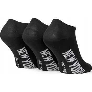 Kotníkové ponožky Ponožky New York, černé, velikost 35-38