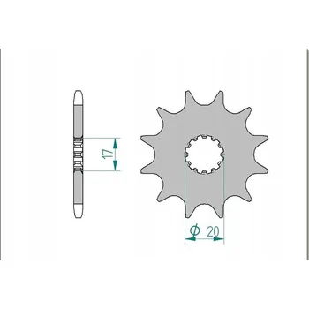Nářadí na motocykly Řetězové kolo AFAM 40300-10