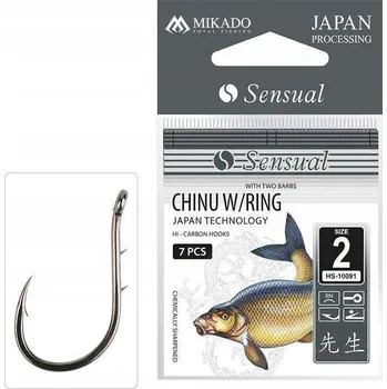 Háčky Mikado Sensual Chinu Ring s protihrotem, 8 ks