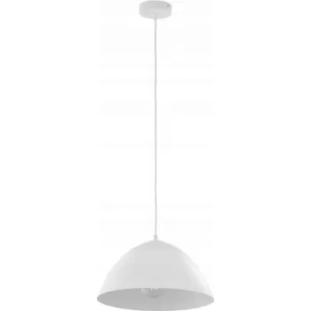 Závěsné svítidlo FARO Bílé Kovové Stínidlo 1xE27 34cm Stropní Svítidlo Pokoj Domov