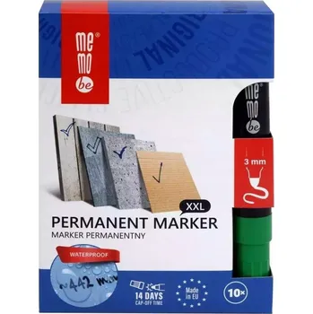 Permanentní popisovač červený 10 ks MemoBe