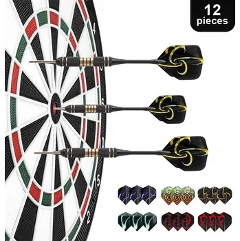 Šipka RZUTKI DO DARTA STEEL TIP 12 KS OSTRÉ KOVOVÉ ŠIPKY