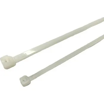 Stahovací páska Kabelová vázací páska Nedá se uvolnit 250mm 2,5 mm Nylon 66 RS PRO