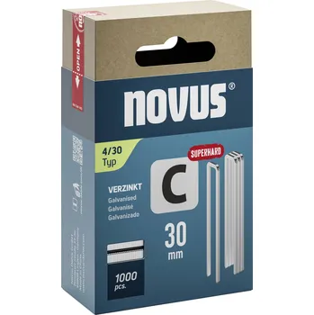 Spona do sešívačky Novus Tools 042-0806 sponky s úzkým hřbetem Typ 4 1000 ks Rozměry (d x š) 30 mm x 6.1 mm