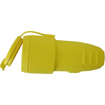 Elektrická zásuvka N a L 17158 zásuvka guma 230 V žlutá IP44