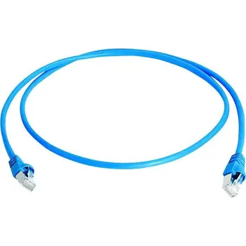 Datový kabel Telegärtner 100009129 RJ45 síťové kabely, propojovací kabely CAT 6A S/FTP 50.00 m modrá samozhášecí, bez halogenů, UL certifikace 1 ks