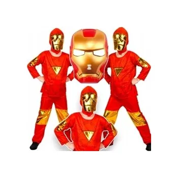 Karnevalový kostým KOSTÝM PRO CHLAPCE AVENGERS IRON MAN MASKA 98-110