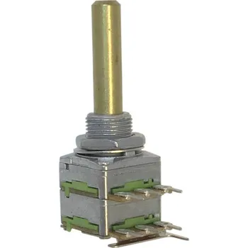 Potenciometr Potentiometer Service 63256-02600-4167/B50K, RD1602F-20F4-30R-B50K-602 otočný potenciometr, 1cestný , Stereo, 0.2 W, 50 kΩ, 1 ks