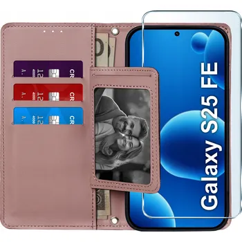 Pouzdro na mobilní telefon Flipové pouzdro KrainaGSM pro Samsung Galaxy S25 FE, růžové