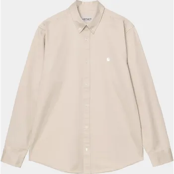 Pánská košile Carhartt WIP Madison (stone/white) XL, béžová