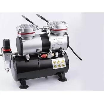 Kompresor AS-196 Airbrush kompresor Fengda s regulací a vzdušníkem 3,5 litru